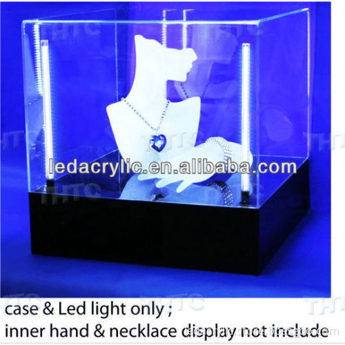 Acrylic Lockable Lighted Showcase for Jewelry